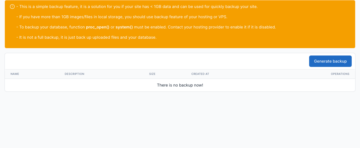 backups