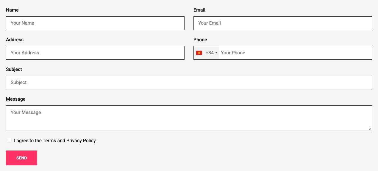 Contact form