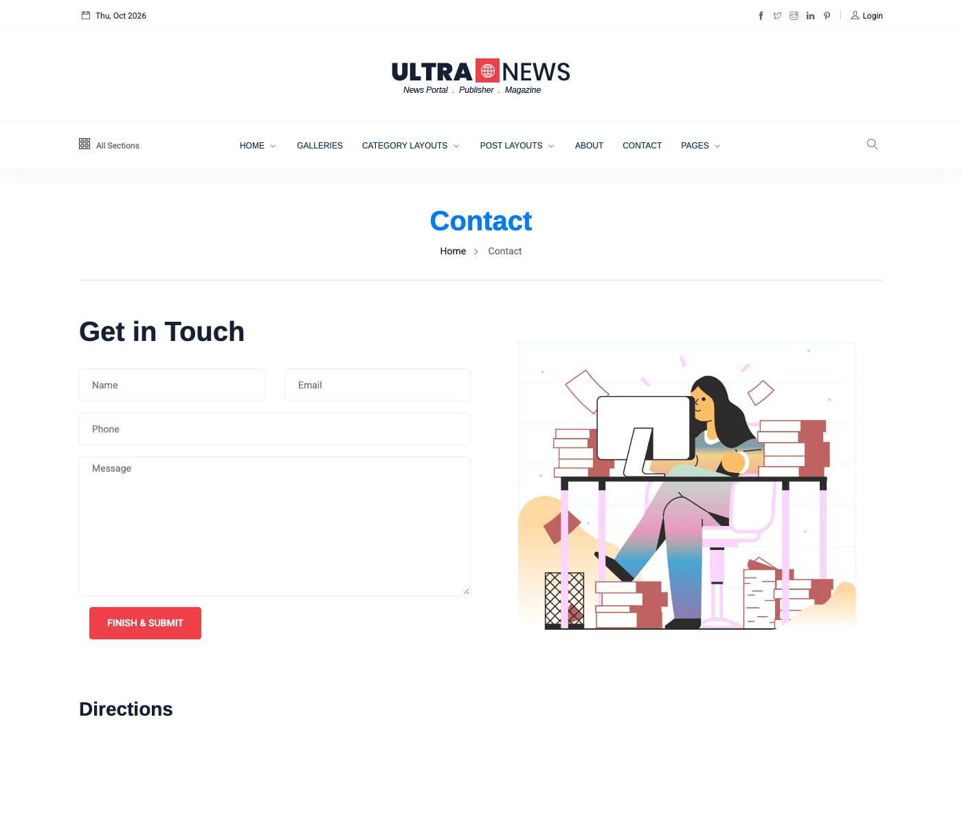 Contact page