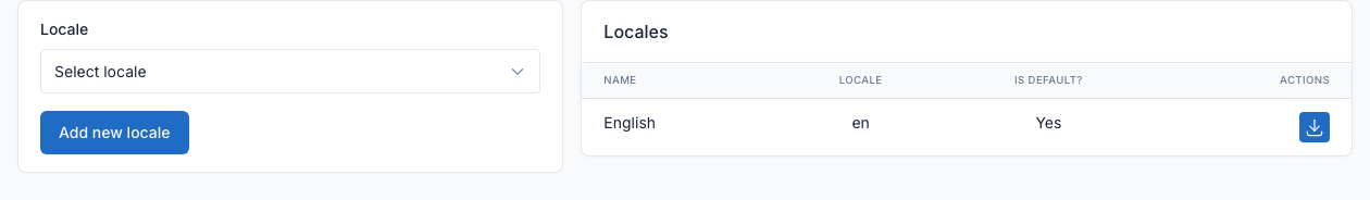 Locales