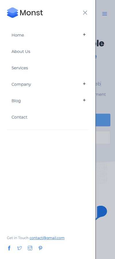 Mobile menu