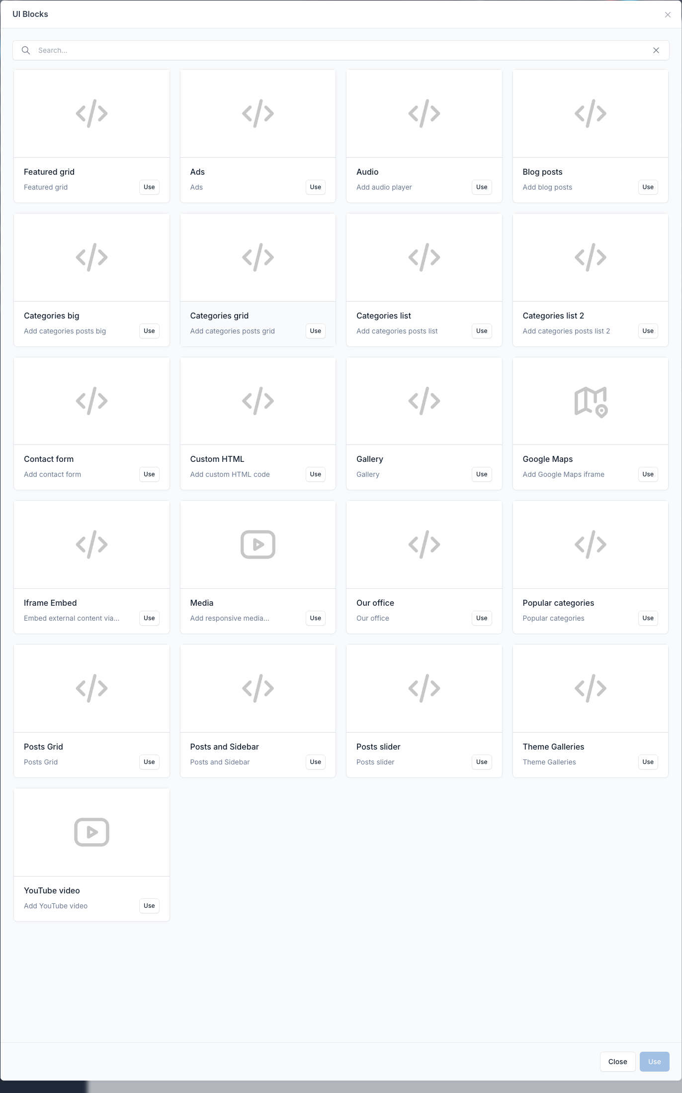UI Blocks