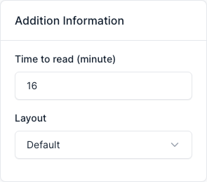 Addition information