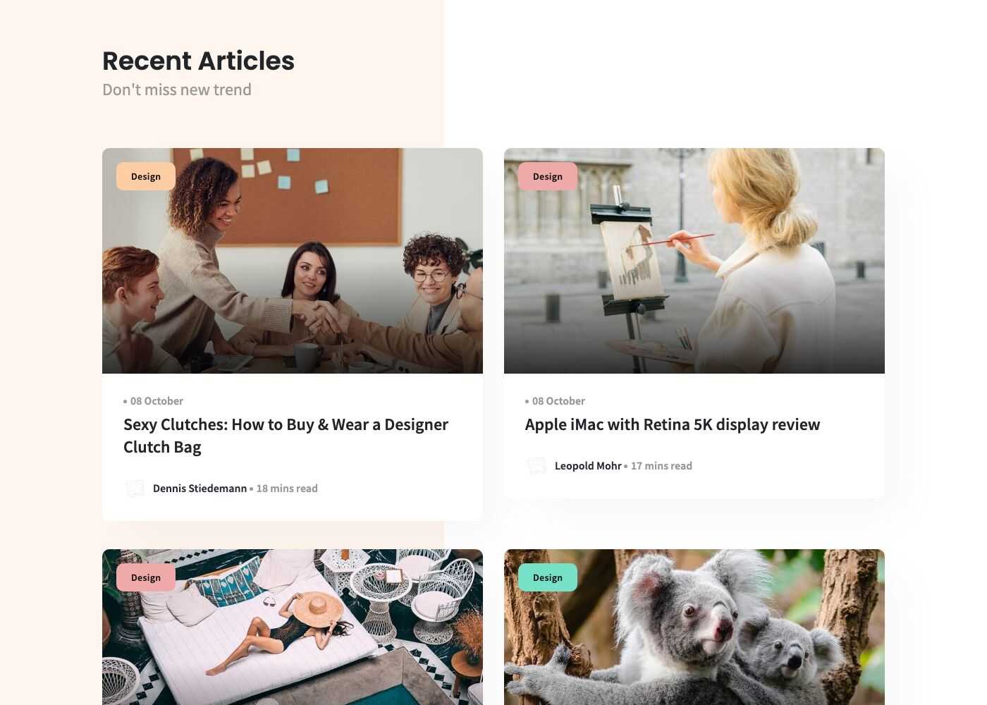 Posts Grid 2 columns