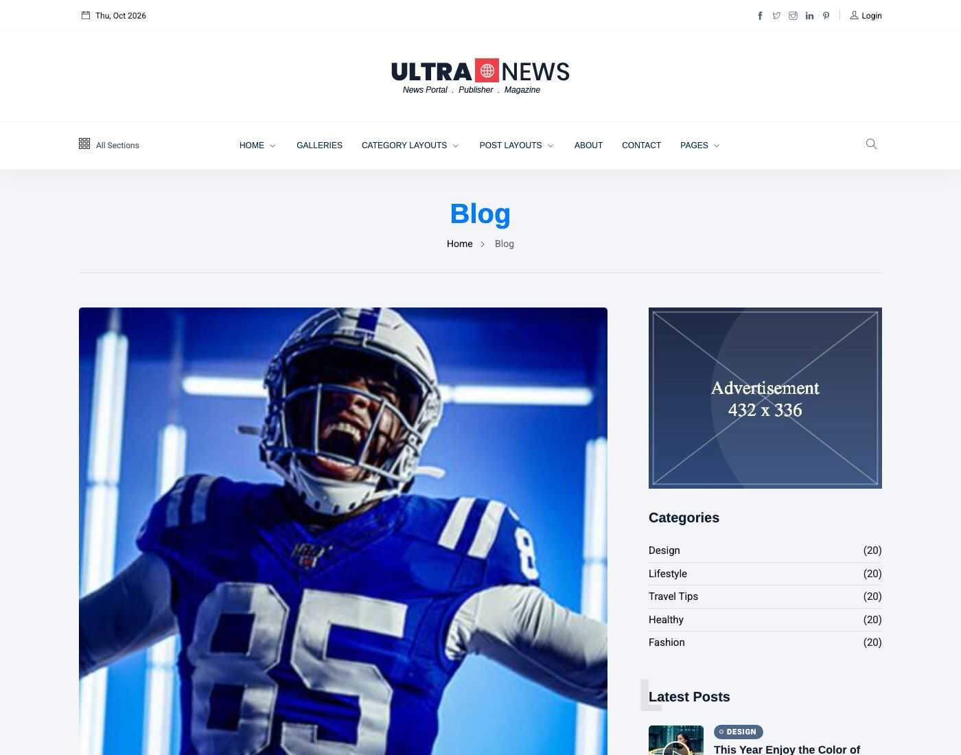Posts listing, List