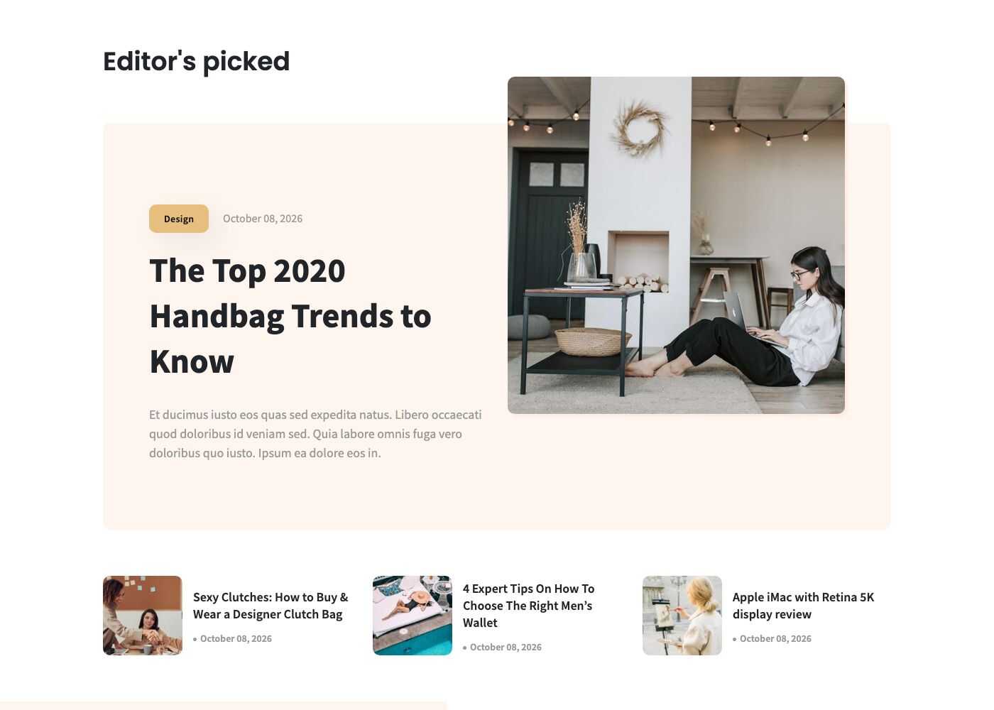 Posts slider style 2