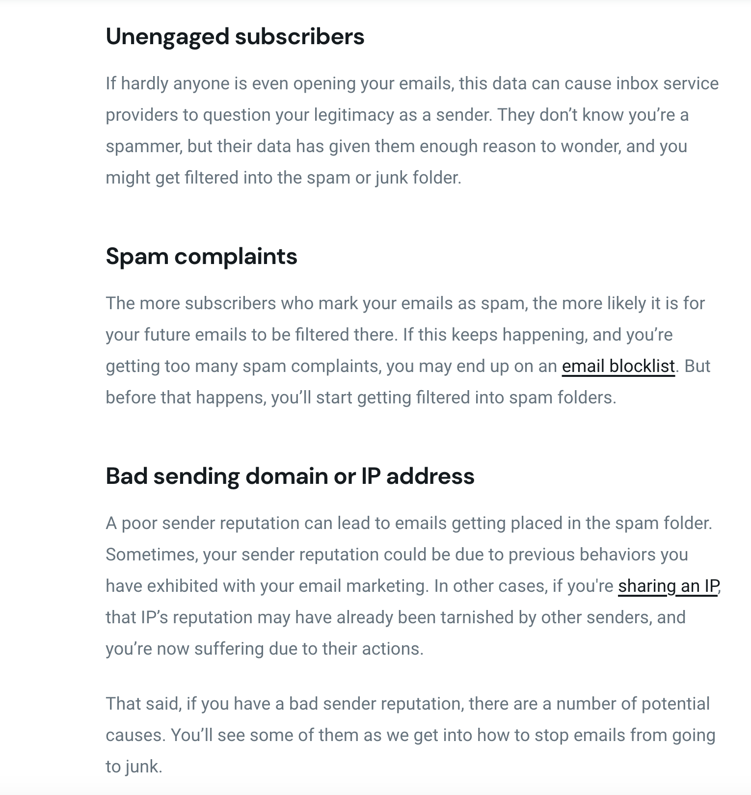 Prevent Emails Going to Spam