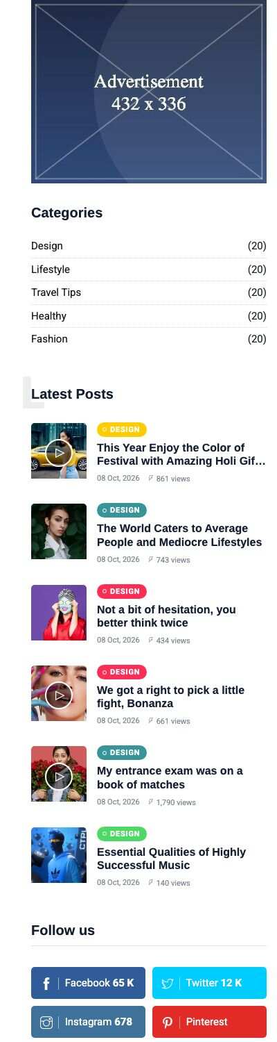 Primary sidebar