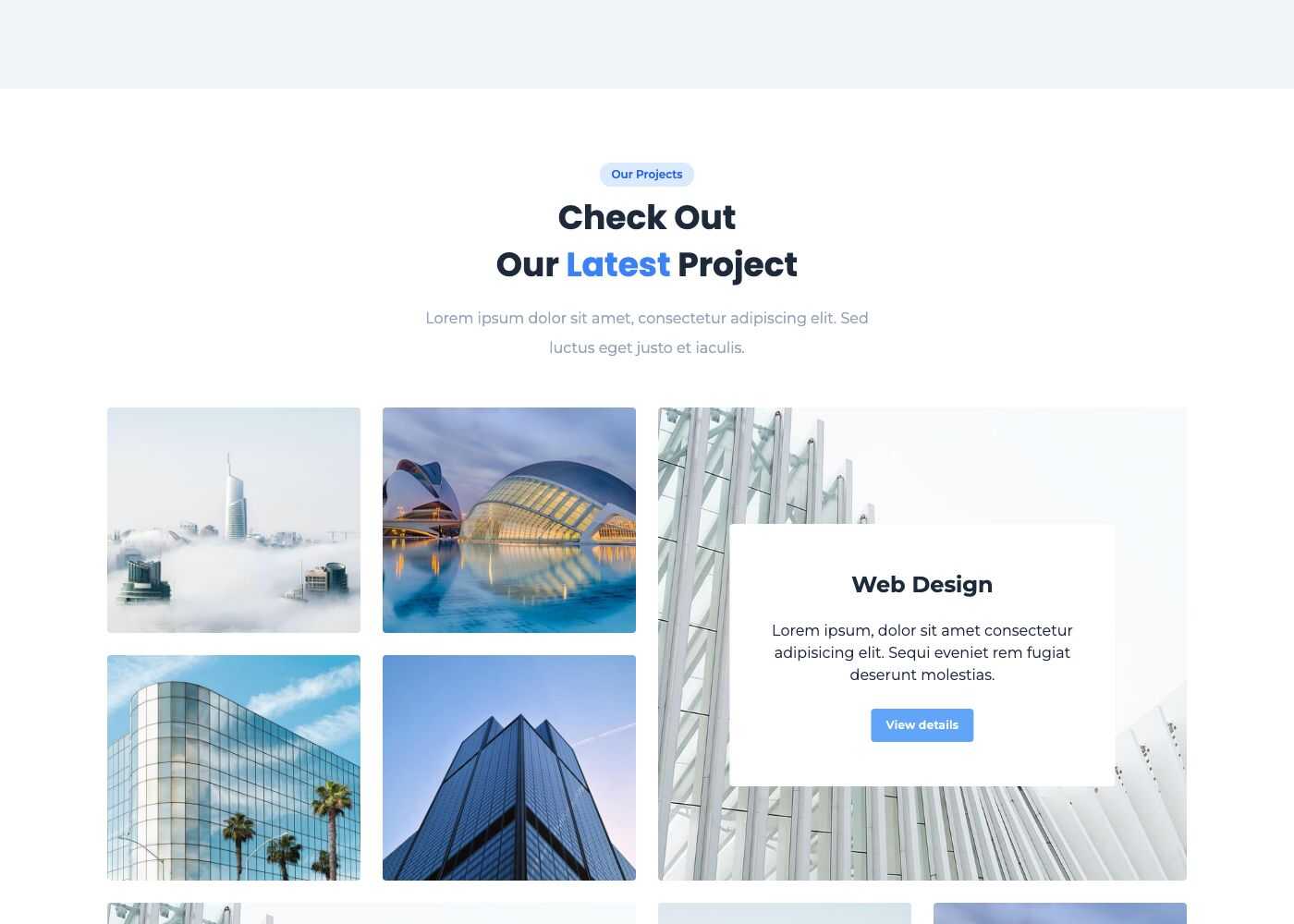 Projects block