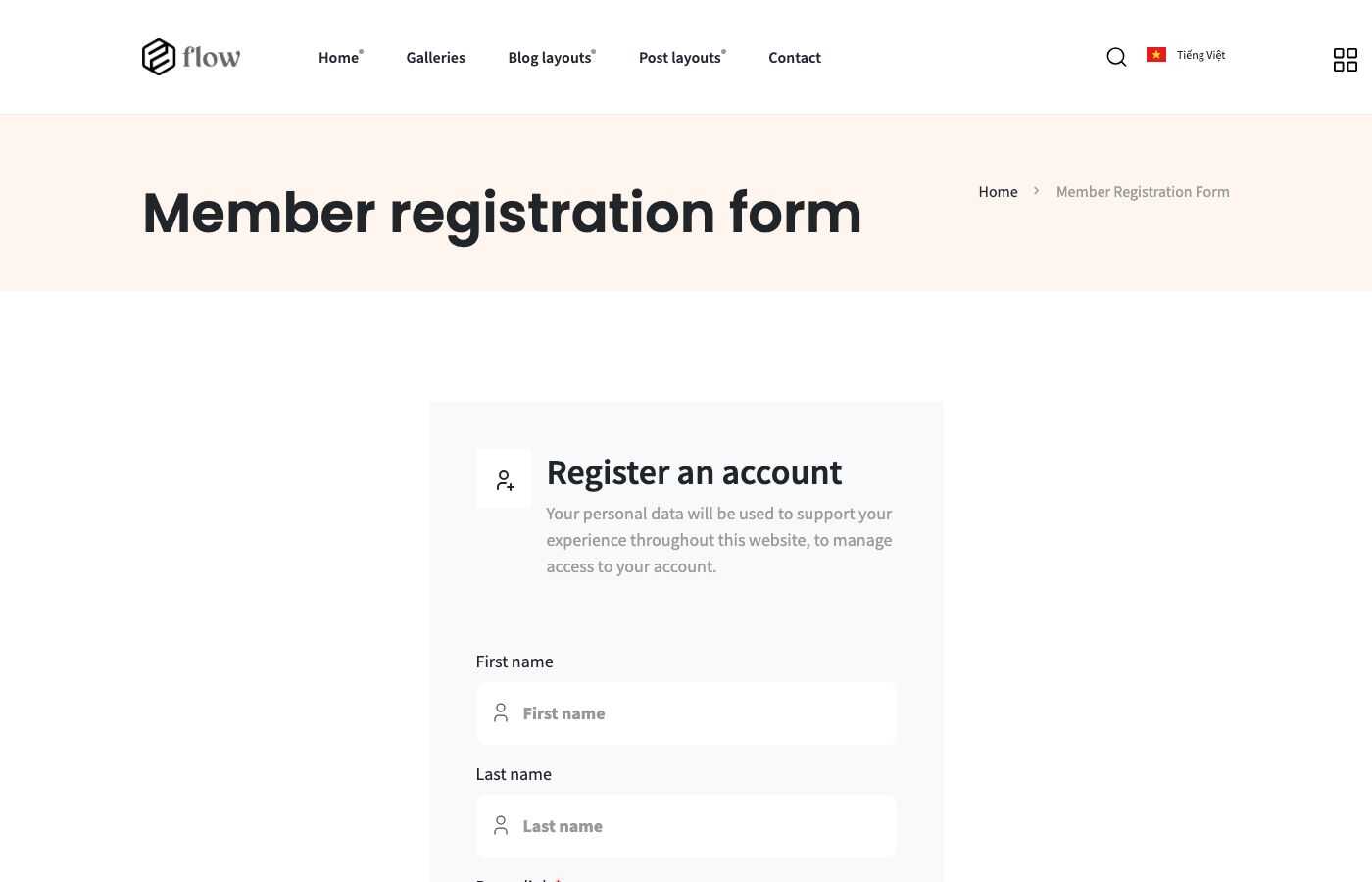 Sign up