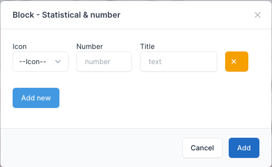 Statistical & number setting