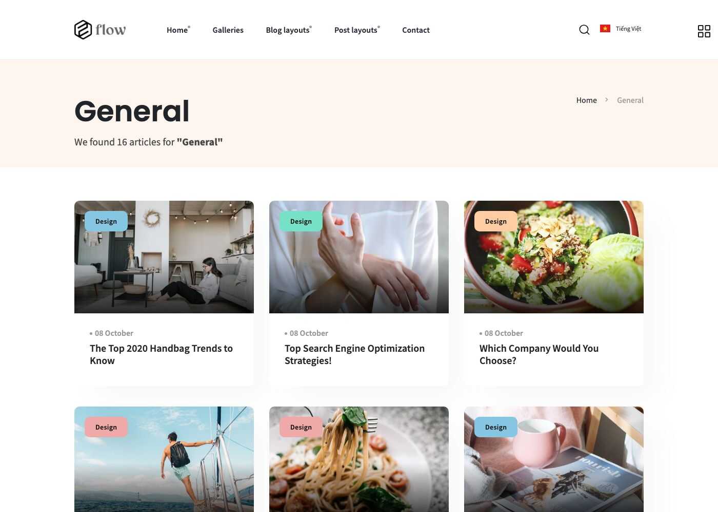 Tag page