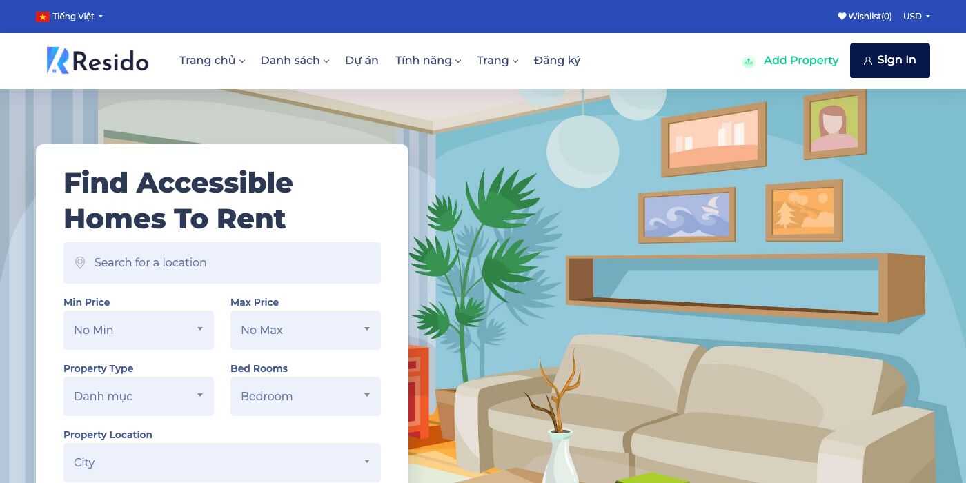 Vietnamese home page